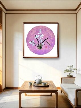 Original Chinese Orchid Ink Painting